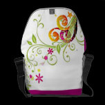 Musical Flowers Rickshaw Messenger Bag messenger bags