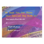 Musical Flying Dove Bat Mitzvah Invitation Reply