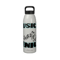 Musical Genius Music Notes Water Bottle