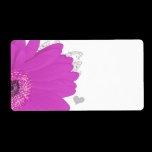 Musical Gerber Daisy Grey Musical Notes and Heart