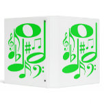 Musical Green Binder
