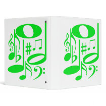 Musical Green Binder
