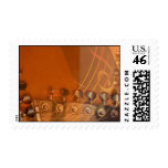 Musical Guitar Postage Stamps