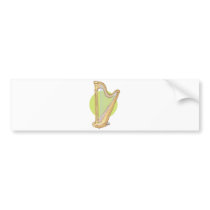 musical harp bumper stickers