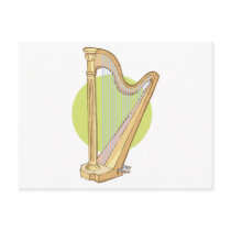 musical harp postcards by geekme musical harp postcards