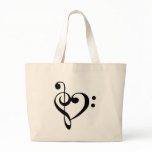 Musical Heart Canvas Bag