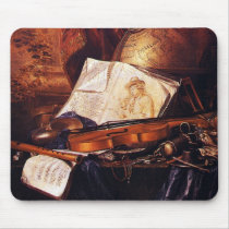 Musical Instruments Painting Gifts mousepads by HANDPRINTS Musical Instruments Painting Gifts mousepads
