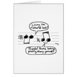 Musical Joke Cartoon Greeting Card