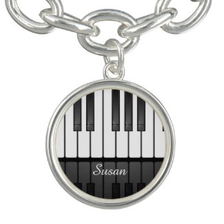 Musical Keyboard Design Charm Bracelet Bracelet