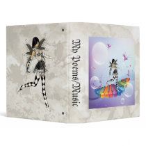 Musical Keyboard Faerie 3 Ring Binder
