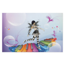 Musical Keyboard Faerie Stationery Paper