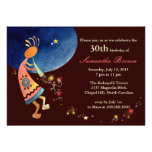 Musical Kokopelli Birthday Party Invitations