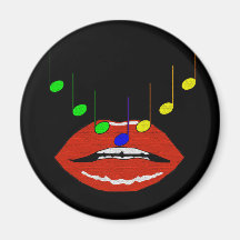 Musical Lips Fridge Magnet
