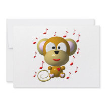 Musical monkey announcement