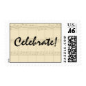 Musical Music Celebrate! postage