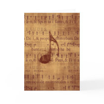 Musical Note Greeting Cards