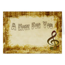 Musical Note Card