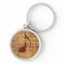 Musical Note Keychain