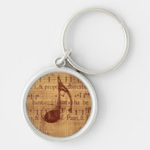 Musical Note Keychain