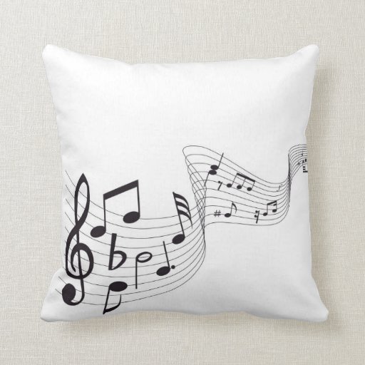 Musical Note Throw Pillow Zazzle