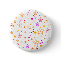 Musical Notes and Stars: buttons by spiritswitchboard Musical Notes and Stars: buttons