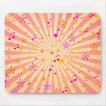 Musical Notes and Stars: Custom Mousepad by spiritswitchboard Musical Notes and Stars: Custom Mousepad