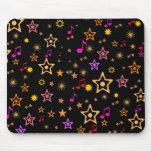 Musical Notes and Stars: Custom Mousepad