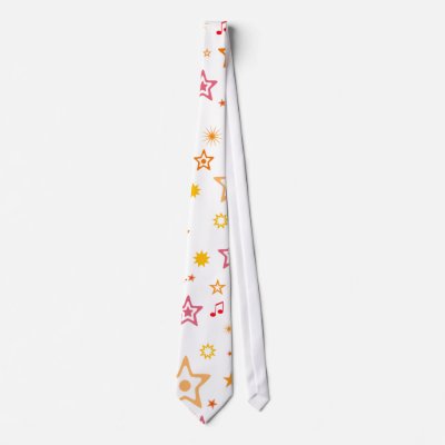 Musical Notes and Stars: Custom Necktie: Tie by spiritswitchboard
