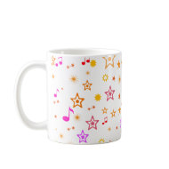 Musical Notes and Stars: mug