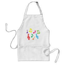 Musical notes aprons