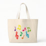 Musical notes canvas bags