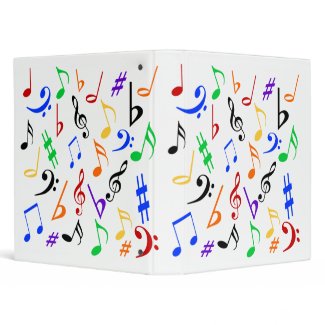 Musical Notes Binder - Multi binder
