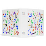 Musical Notes Binder - Multicolored