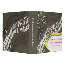 Musical notes binders, Christmas Gift by fine_stationery Musical notes binders, Christmas Gift