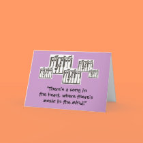 Musical Notes Birthday Card