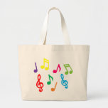 Musical notes canvas bags
