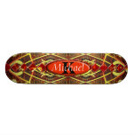 Musical Notes Color Burst Monogram Skateboards