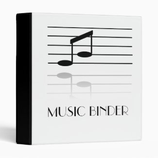Musical Notes Custom Binder