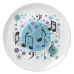 Musical Notes Dinner Plates
