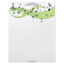 Musical Notes Greens Letterhead