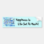 Musical Notes ~ Happiness is life set to music! Bumper Stickers