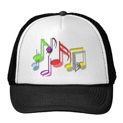 musical notes HAT Zazzle