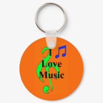 Musical Notes Keychain