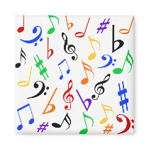 Musical Notes Magnet - Multi