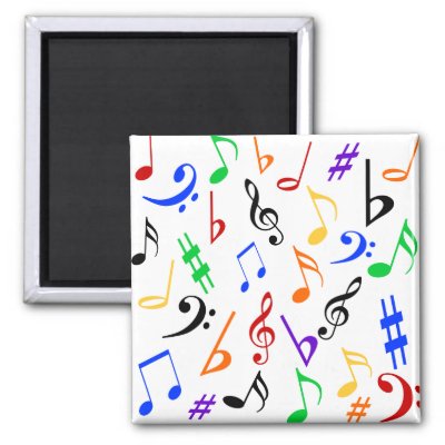 Musical Notes Magnet - Multi