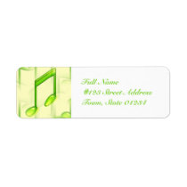 Musical Notes Mailing Labels 