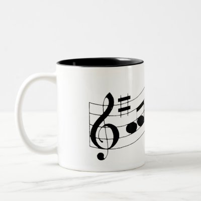 musical notes mugs