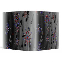 MUSICAL NOTES MUSICIAN BINDER