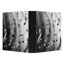 MUSICAL NOTES MUSICIAN BINDER
