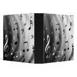 MUSICAL NOTES MUSICIAN BINDER